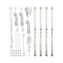 10'' 1W LED Undercabinet Strip Water Resistant-4/Pack