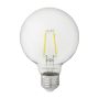 LED 4.5 Watt G25 Bulb Clear 450 Lumens 5000 Kelvin Dimmable