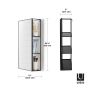 Cubiko Black Mirror and Storage Unit
