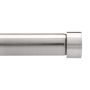Cappa 1-1/4" x 72"-144" Nickel Drapery Rod