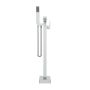 Floor Mounted Bath Filler with Handheld Shower In Chrome