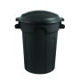 Black Garbage Can