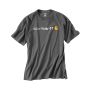 T-Shirt manches courtes à logo signature, moyen, gris