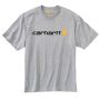 T-Shirt manches courtes à logo signature, moyen, gris
