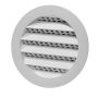 2" Plastic Round Mini Louvers White