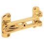 Door Guard, Swing Loop Keeper, Brass Finish