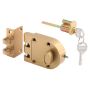 Deadlock, Jimmy-Resistant, Single Cylinder, Brass Finish