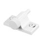 Sliding Door Lock, Twist-In, White Finish