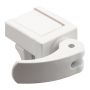 Vinyl Window Lock, White Painted Zinc Diecast