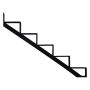 Aluminum 5 Step Black Stair Riser