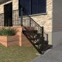 Aluminum 5 Step Black Stair Riser