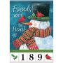 Friends Warm The Heart Address Flag