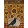 Pumpkin and Sunflowers Garden Flag