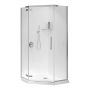 40" Hana Clear And Chrome Neo-Angle Shower Door