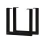 15"H x 15"W Black U Legs-2/Pack