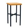 15.25" Wood & Metal Plant Stand
