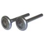 2" Steel Garage Rollers With 10 Ball-Bearings-2/Pack