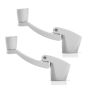 White Fold-Away-Handle Window Cranks-2/Pack