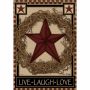 Garden Flag Star Wreath