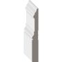 9/16" x 5" x 16' Primed MDF Colonial Base