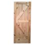 36" x 84" K Barn Knotty Pine Door