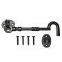6" Decorative Hook & Eye Black