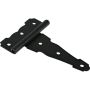 4" Black Ornamental T-Hinge Reversible