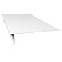 9" x 9.84' White Aluminum Front Flashing