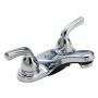 2-Lever Handle Chrome Centerset Bathroom Faucet