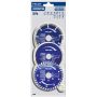3Pc 4-1/2" Diamond Blade Set