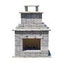 Brooklyn Fireplace Kit In Natural Charcoal