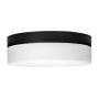 11" Opus Flushmount With 3 A Bulbs Black Finish
