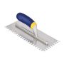 1/4"x3/8"x1/4" Stainless Steel Square-Notch Trowel