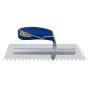 Truelle encoche carré acier inoxydable 1/4 x 3/8 x 1/4 po