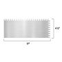 Truelle encoche carré acier inoxydable 1/4 x 3/8 x 1/4 po