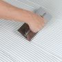 Truelle rev. sol encoche carré acier inox 11 x 1/4 x 1/4 po