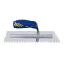 Truelle rev. sol encoche carré acier inox 11 x 1/4 x 1/4 po