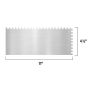 Truelle rev. sol encoche carré acier inox 11 x 1/4 x 1/4 po