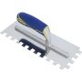 Truelle rev. sol encoche carré acier inox 11 x 1/2 po