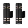 Tay Black Outdoor Fixtures- 2/Pack