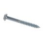 #6 x 1-1/4" Round Head Square Drive Zinc Wood Screw-100/Pack