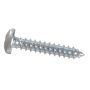 #14 x 2" Pan Head Square Drive Sheet Metal Zinc Screw-100/Pa