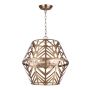 Maud 3 Light Gold Rod Chandelier