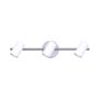 Kingston 3 Light Brushed Nickel And White Track Light