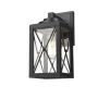 County Fair 12" Black Outdoor Wall Fixture