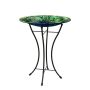 16" Peacock Bird Bath With Stand