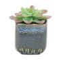 Small Blue Square Pot