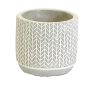 Small Concete Pot Arrow Pattern
