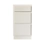 18 Inch 3 Drawer Bank - White Shaker