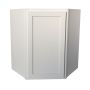 24 Inch Diagonal Wall Cabinet - White Shaker